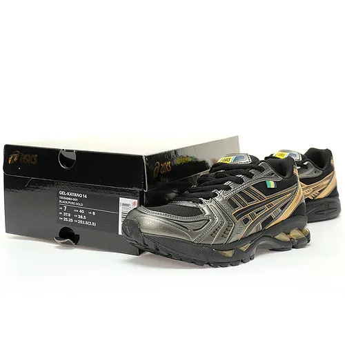 Asics Gel Kayano 14 Metallic Pastel Black Gold photo 3