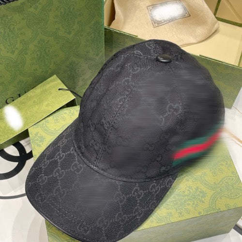 Casquette en Toile Noire GG avec bande Web photo 2