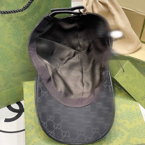 Casquette en Toile Noire GG avec bande Web photo 4