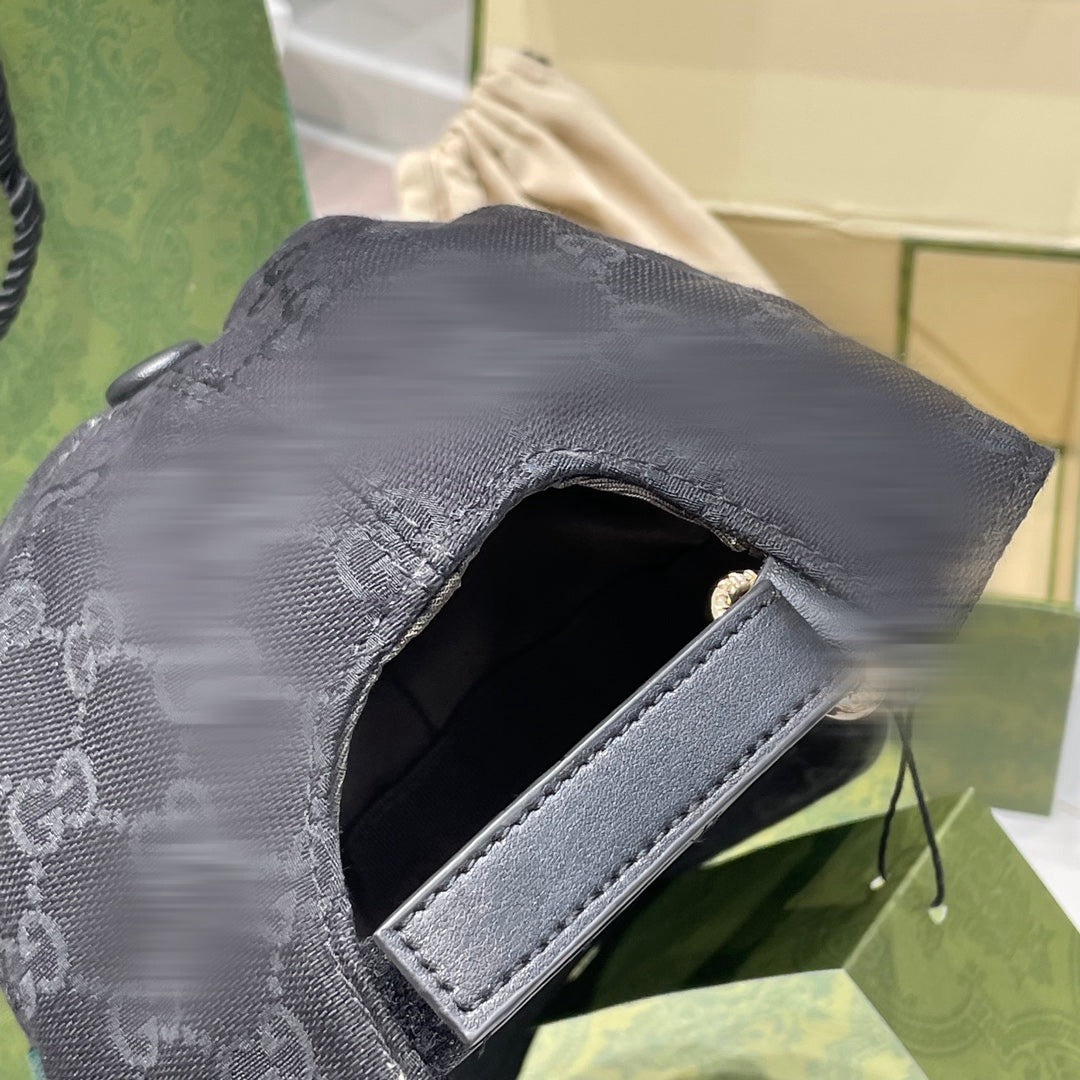 Casquette en Toile Noire GG avec bande Web photo 6
