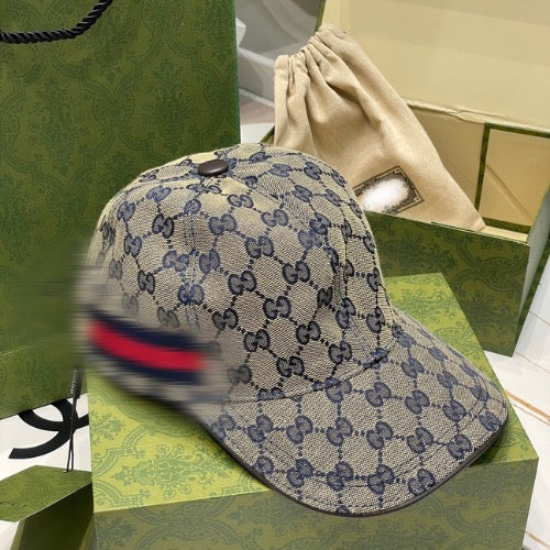 Casquette en toile Beige GG avec bande Web photo 3