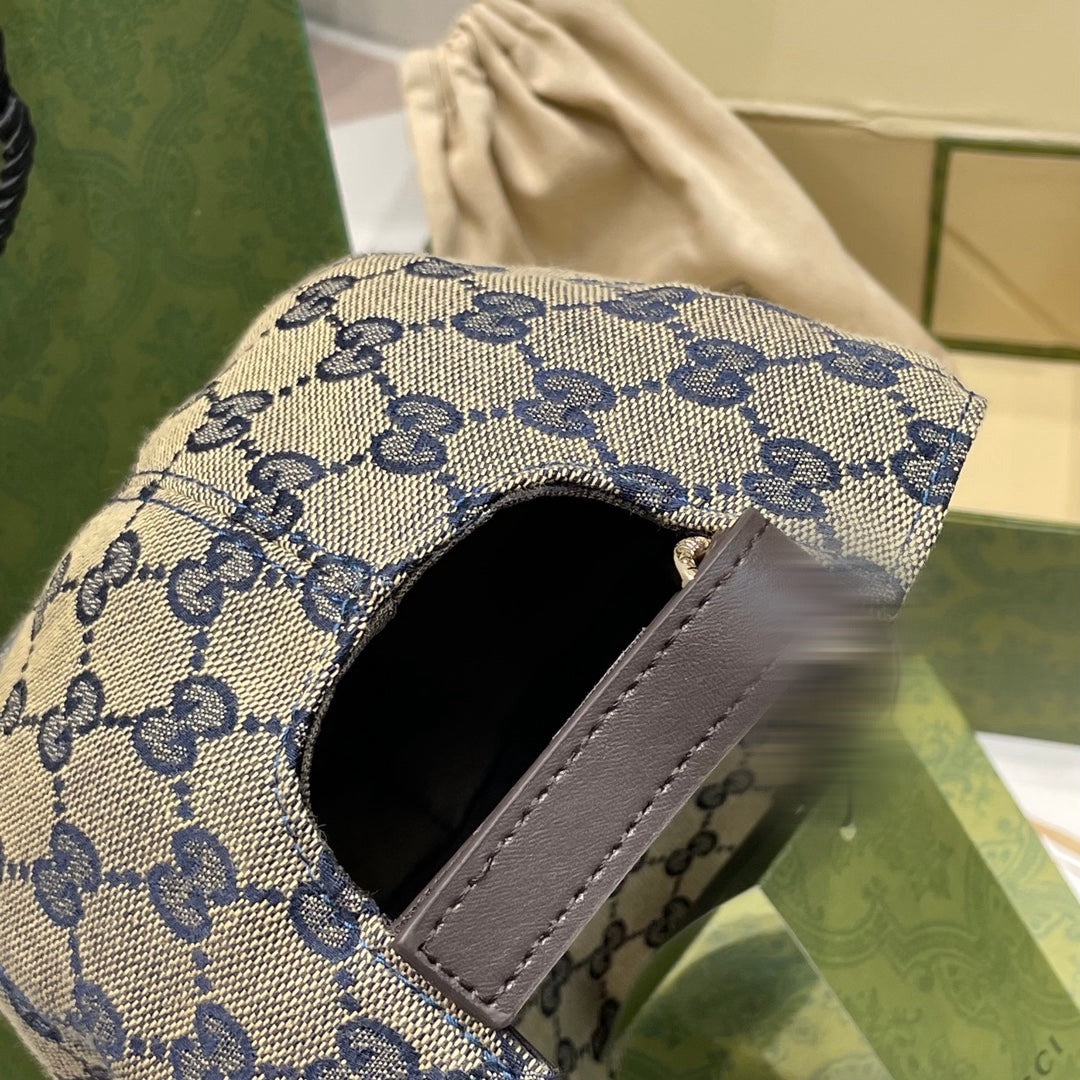 Casquette en toile Beige GG avec bande Web photo 5