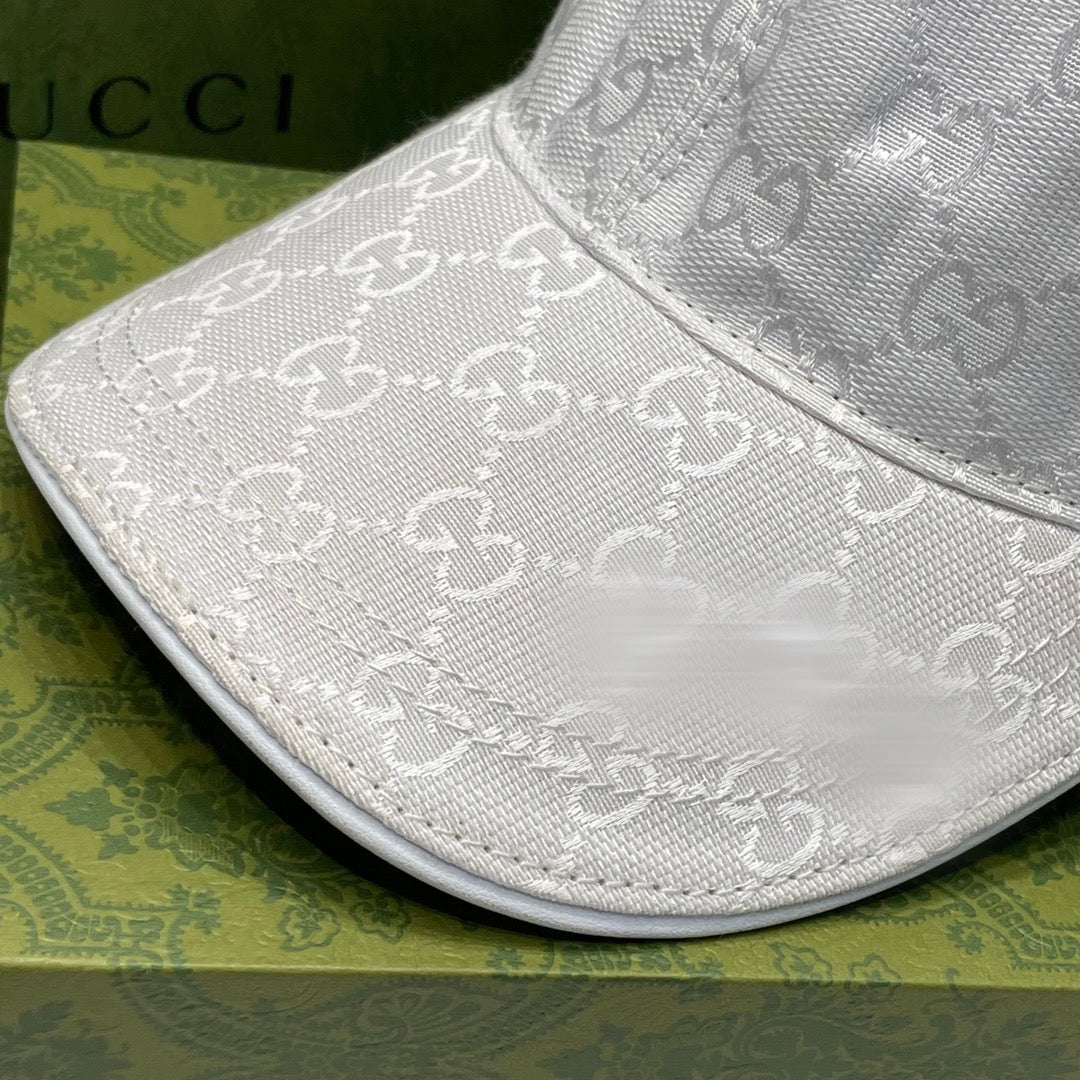 Casquette en toile Blanche GG avec bande Web photo 4