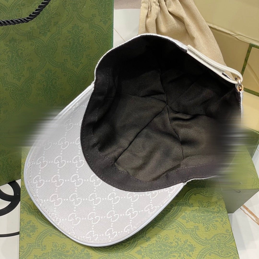 Casquette en toile Blanche GG avec bande Web photo 5
