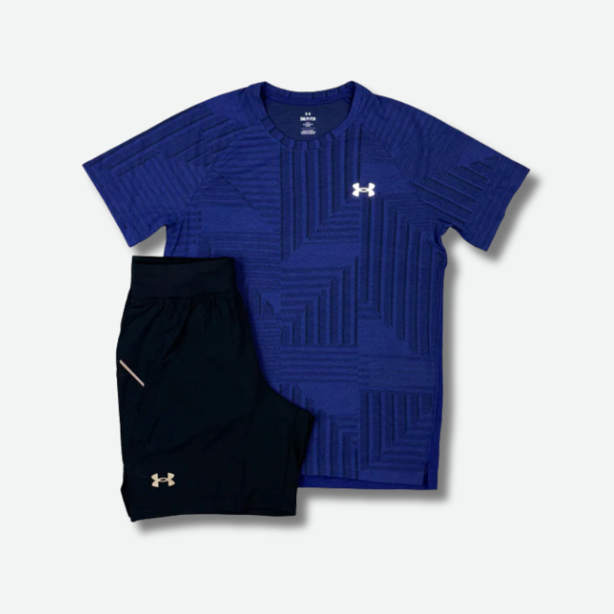 Ensemble short-t-shirt Under A. Bleu marine