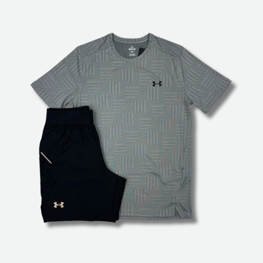 Ensemble short-t-shirt Under A. gris