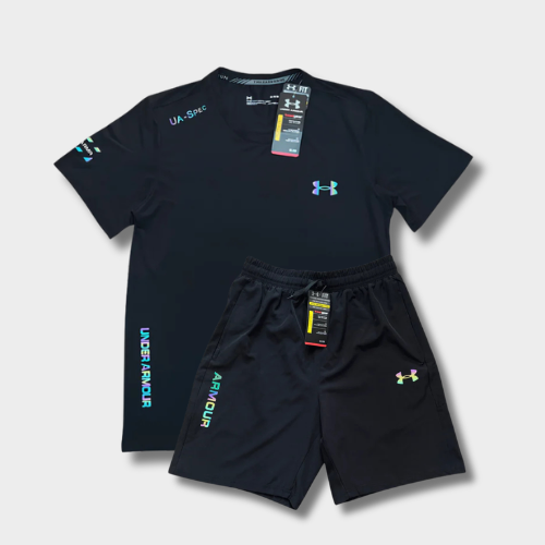 Ensemble short-t-shirt Under Fluo Noir