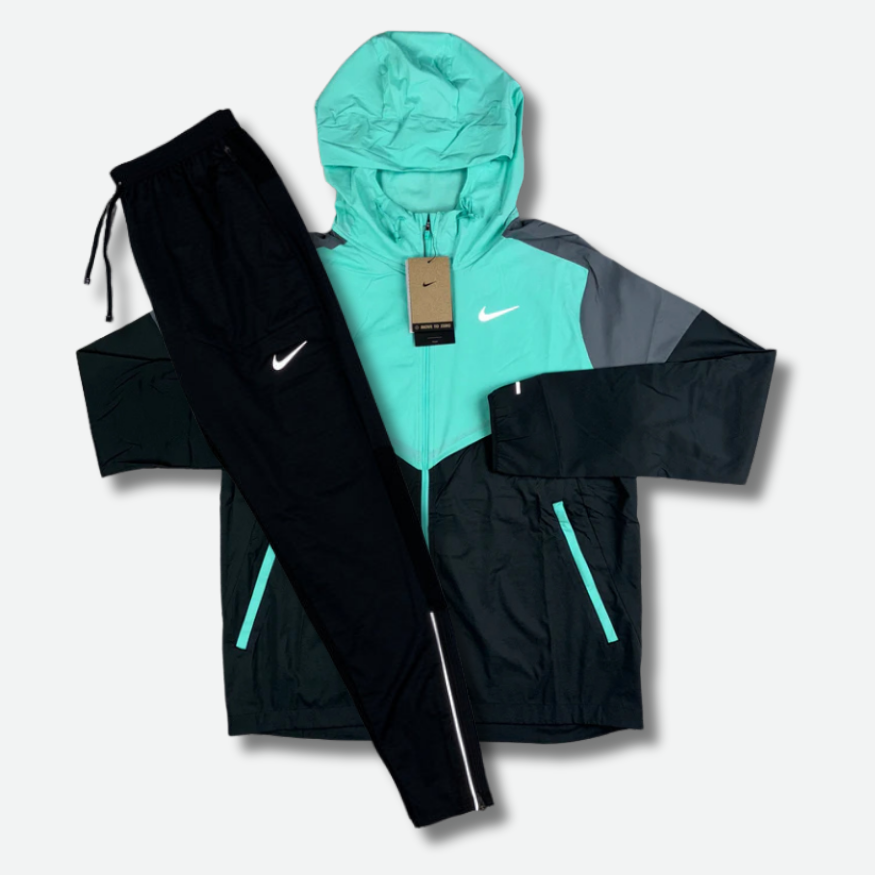 Ensemble survetement running Bleu turquoise