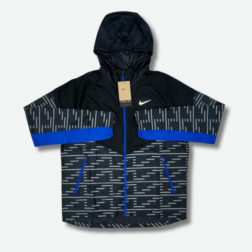 Ensemble survetement running Noir et bleu photo 2