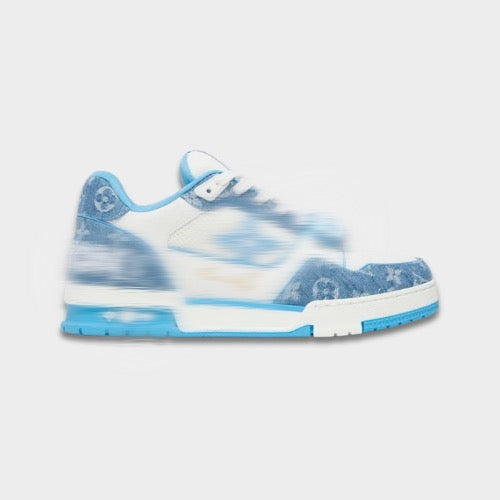 LV Trainer Monogram Denim Bleue